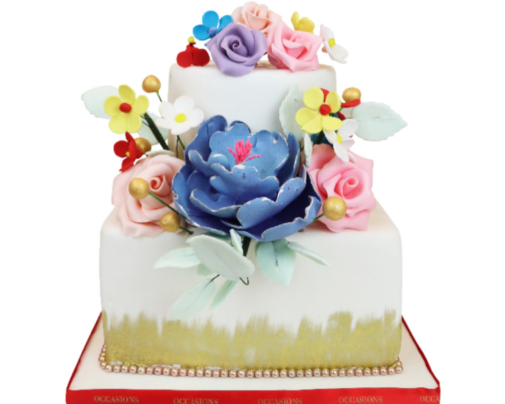 Floral Wedding Cake