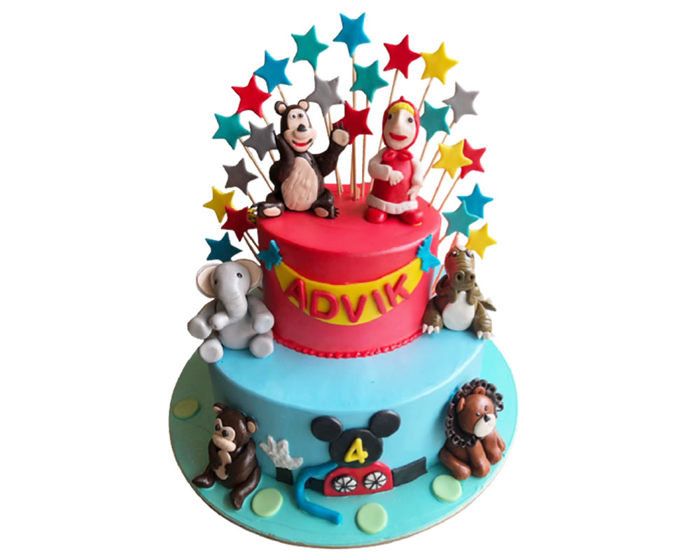 Animal Theme Cake